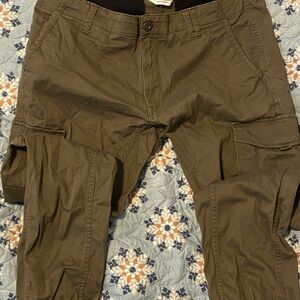 Jack & Jones Men's Olive Green Cargo Pants